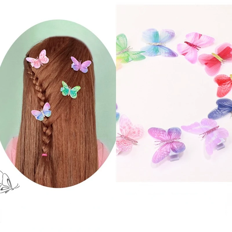 

Korean Butterfly Hair Clips for Women Babies Girls Kids Barrettes Wedding Hairpins Colorful Hairclips Ornaments Hair Accessories