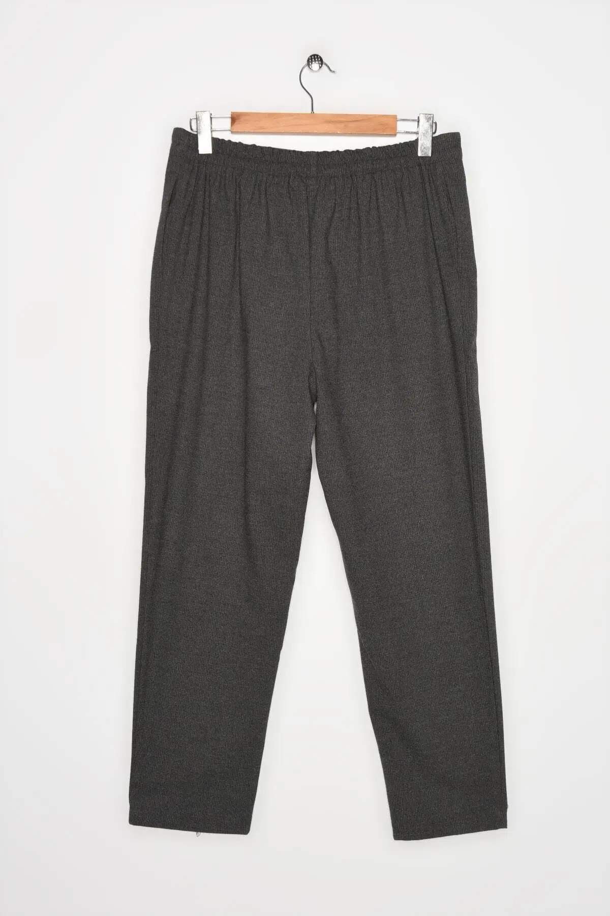 

Women's Jean antnite Striped Full Length Straight Pant Streetwear Female Buttons Zipper Ladies
