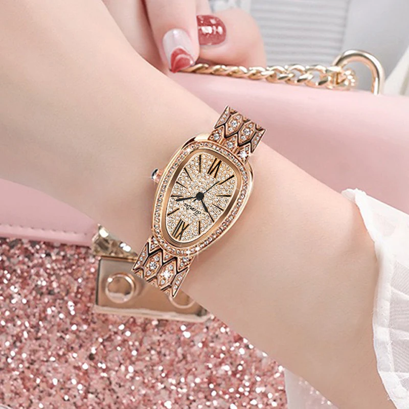 JLANDA 2023 Fashion Ladies Watches With Diamond Elegance Luxury Stainless Steel Strap Waterproof Quartz Watch Relogio Feminino
