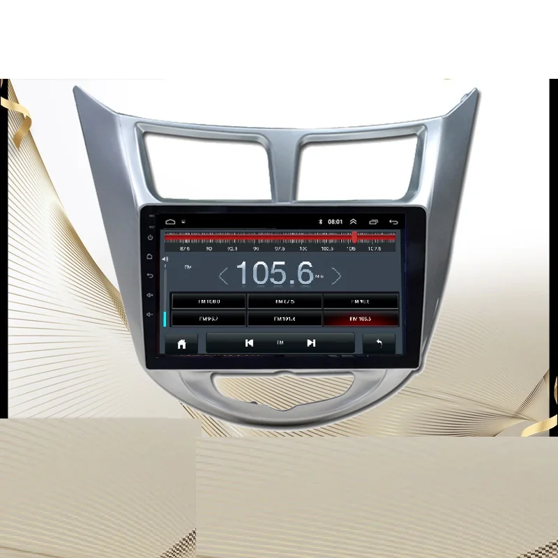Автомобильный радиоприемник 2 din Android gps для Hyu ndai Solaris Accent 2010-2016 мультимедиа аудио и