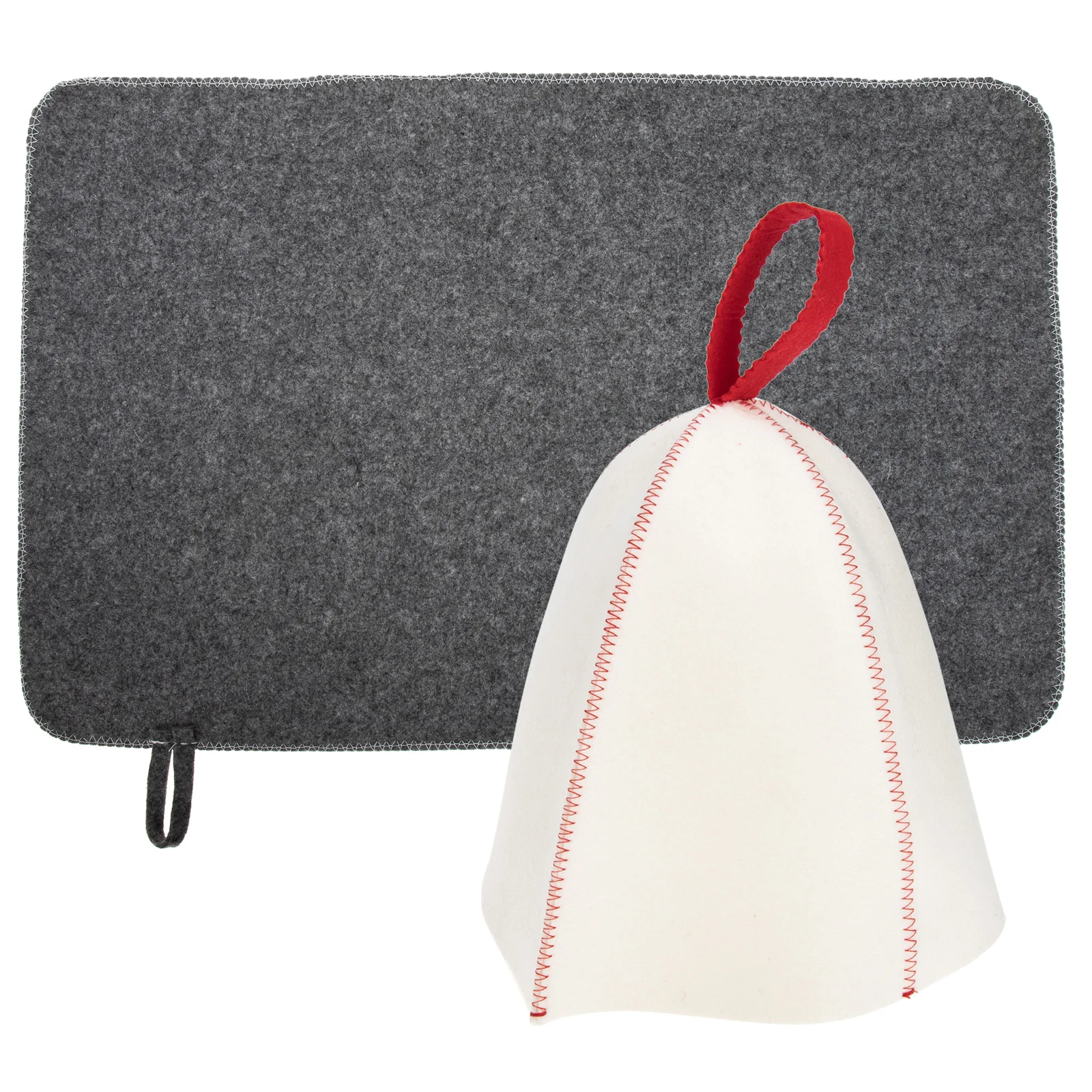 

1 Set Multi-functional Felt Hat Bathing Hat Sauna Hat Beauty Salon Hat Felt Mat