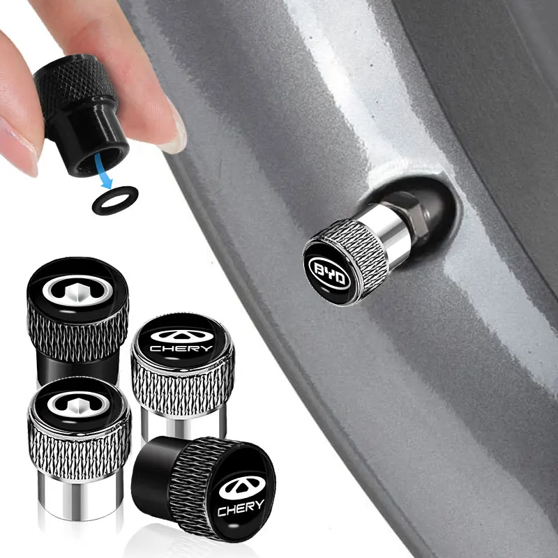 4 шт. Алюминиевый клапан автомобильной шины круглый Клапан Пылезащитный Чехол