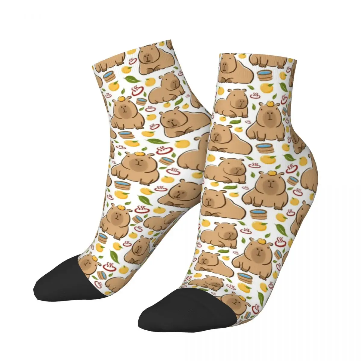 

Милые короткие носки с принтом капибара для ванны мужские женские модные носки для влюбленных с животными носки на весну лето осень зиму низкие носки подарок