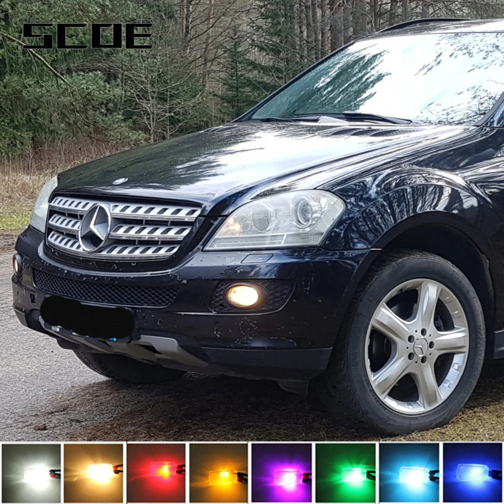 

For Mercedes Benz M Class W164 Low High Beam Fog Driving Turn Signal Sidemarker Brake Tail Back Up License Interior Light Kit