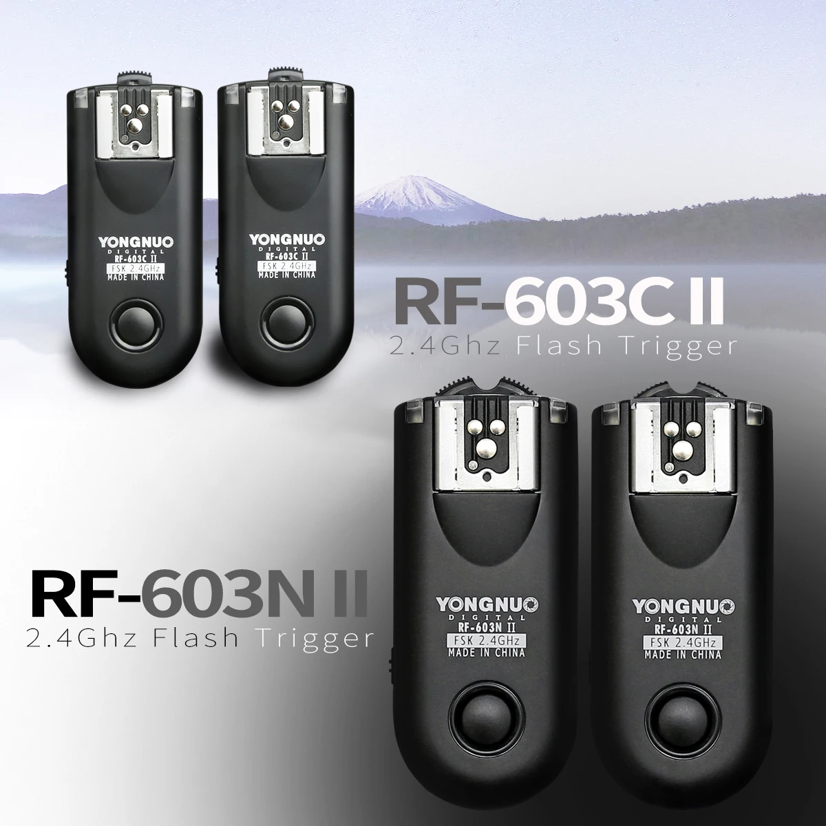 

Yongnuo RF-603 II RF 603 II Wireless Flash Trigger 2 Transceivers For NIKON D7000 or For Canon 5D 7D 100D