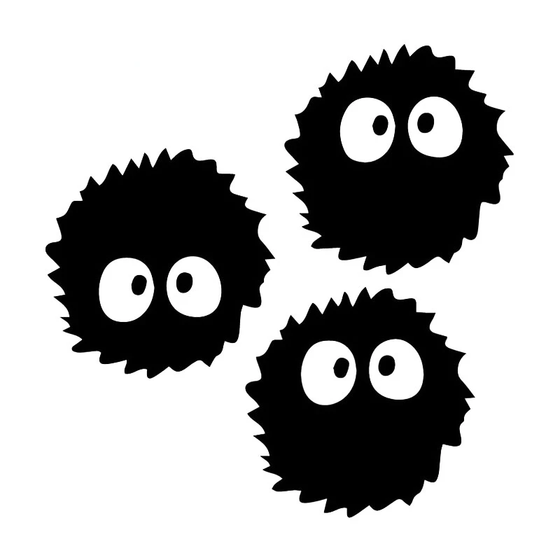 

CG Car Sticker Dust Ball Soot Sprite Funny Car Decals Trunk Bumper Window Waterproof PVC Vinyl Decals Car Accessories Decoration
