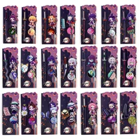 21 piecesmultiple anime demon slayer acrylic brooch kimetsu no yaiba tanjirou nezuko cartoon character jewelry wholesale