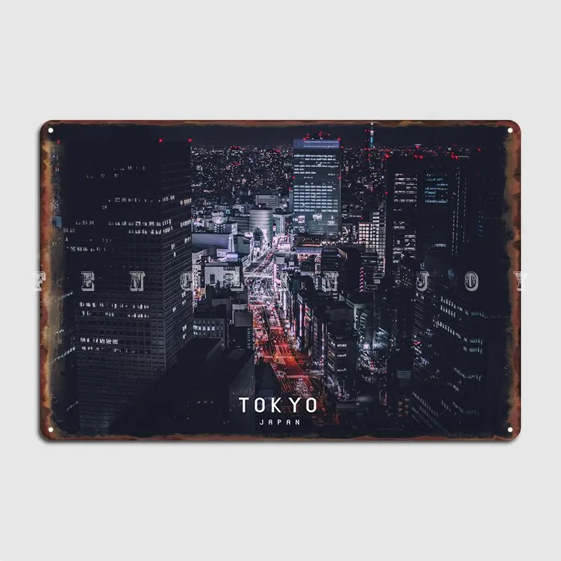 

Токийский металлический знак, дизайнерская роспись, оловянные плакаты