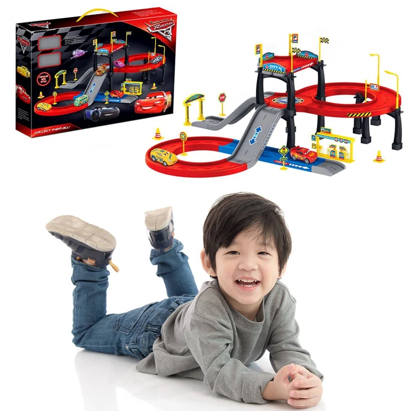 

Children Assemble DIY Track Toys Rail Car City Interchange Assembled Electric Car Gift Box Set Gifts Educational Assembly Toys
