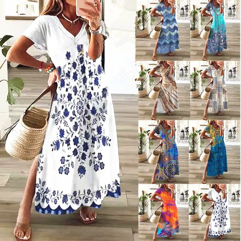 Женское винтажное платье-макси с рюшами вечерние шие размеры 5XL |