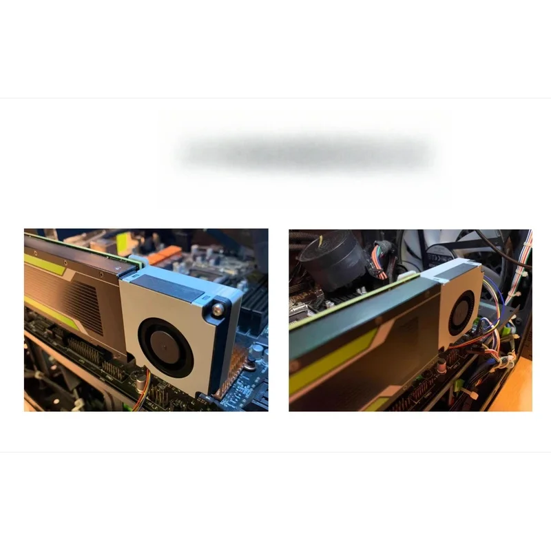 Фото Активный турбо-вентилятор охлаждения для видеокарт NVIDIA Tesla P4 M4 T4 A2, бесшумный, 4-проводной, PWM №5