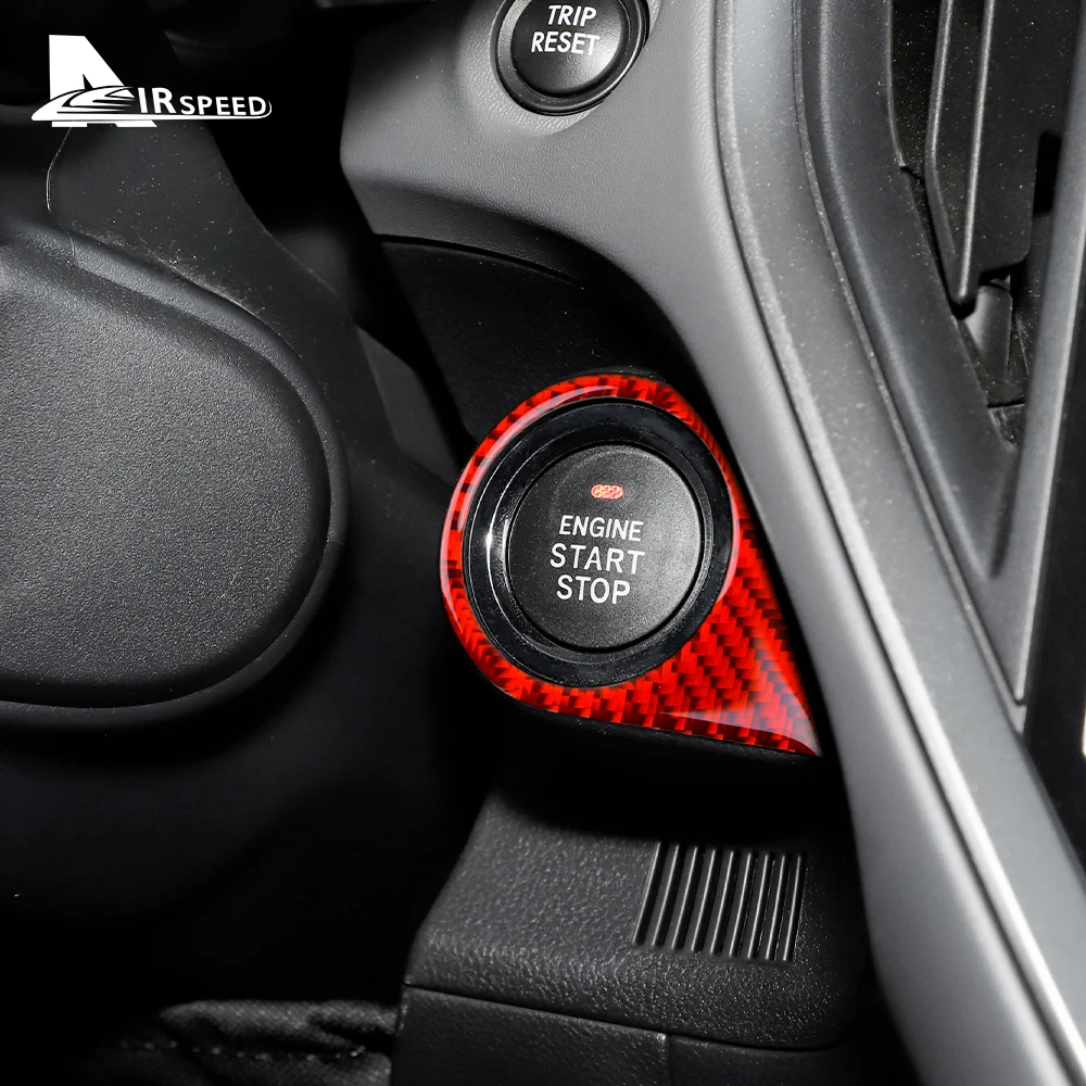 Наклейка из углеродного волокна для Subaru Crosstrek Impreza 2024 кнопки запуска и остановки