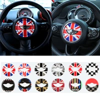 car steering wheel center 3d dedicated car sticker for mini cooper r55 r56 r60 r61 f55 f56 f60 clubman countryman accessories