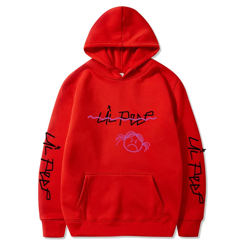 

Осенняя Женская толстовка с принтом Lil Peep HoodieLove lil.peep, повседневная свободная Мужская/Женская толстовка, толстовки, свитшоты Cry, уличная одеж...