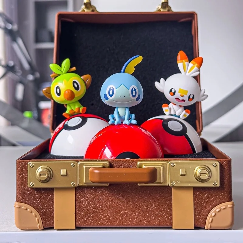 Фото Коллекционная фигурка Funism Pokemon к 30-летию: Слепая коробка, стартовый набор Канто, настольное украшение, подарок для взрослых коллекционеров №1