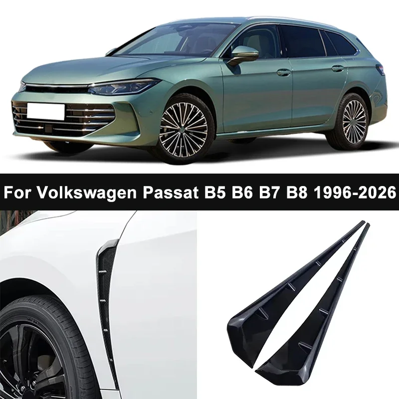 Фото Декоративные накладки на боковые воздухозаборники (2 шт.) из ТПУ для Volkswagen Passat B5 B6 B7 B8 1996-2026, автомобильные аксессуары №2