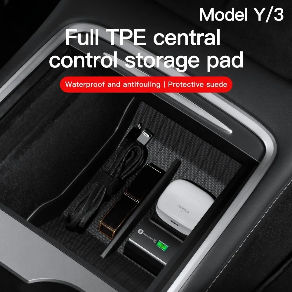 

Полный ТПЭ фотографический органайзер для подлокотника центральной консоли Tesla Model 3