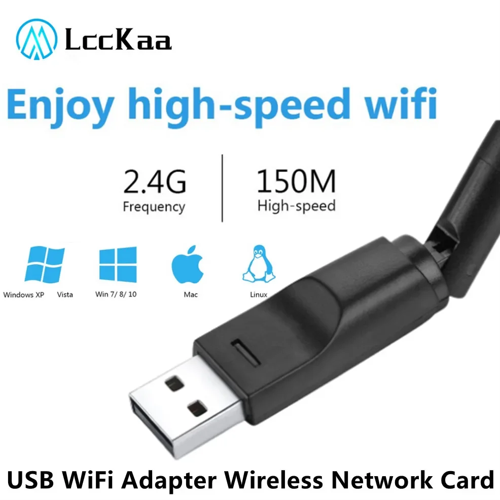 USB Wi-Fi адаптер 150 Мбит/с 802.11b/n/g 2 4 ГГц