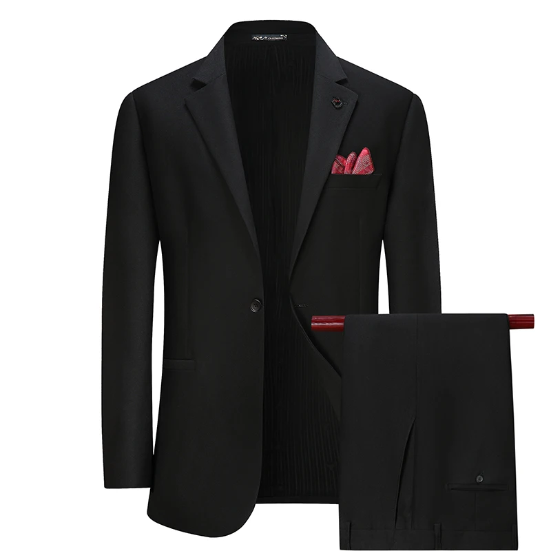 

Men's High-quality Suit Business Professional Youth Office Worker Formal Dress Wedding Banquet Gentleman Suit Dress Two-piece