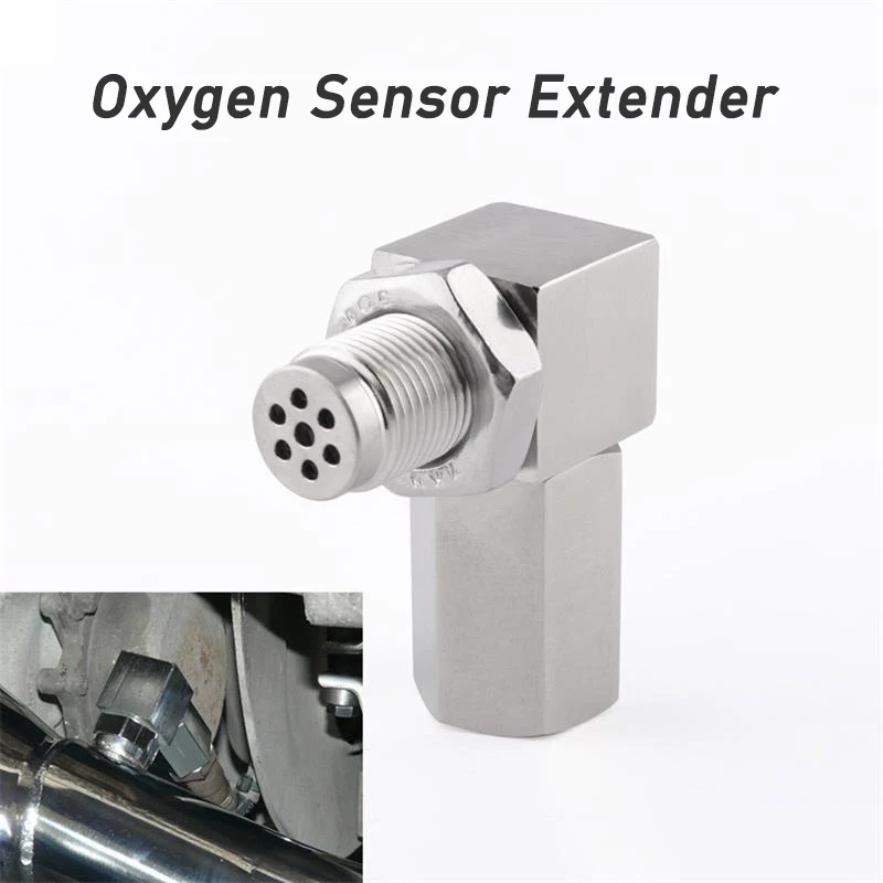 

Universal O2 Oxygen Sensor Extender 90 Degree 02 Bung Extension Catalytic Converter O2 Oxygen Sensor Spacer