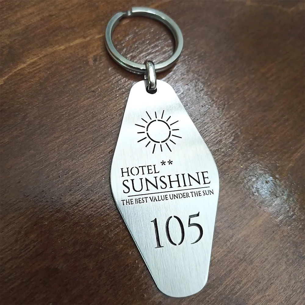 Customized Hotel Room Card Key Chain Mass Customization Stainless Steel Quality Key Chain To Enhance The Hotel Class