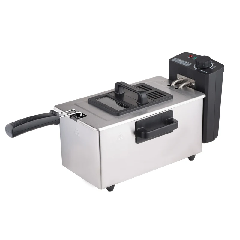 

3L Automatic Electric Fryer WJ-800 Household French Fries Electric Fryer Oil 220V/2000W Stall Fried Skewer Fryer