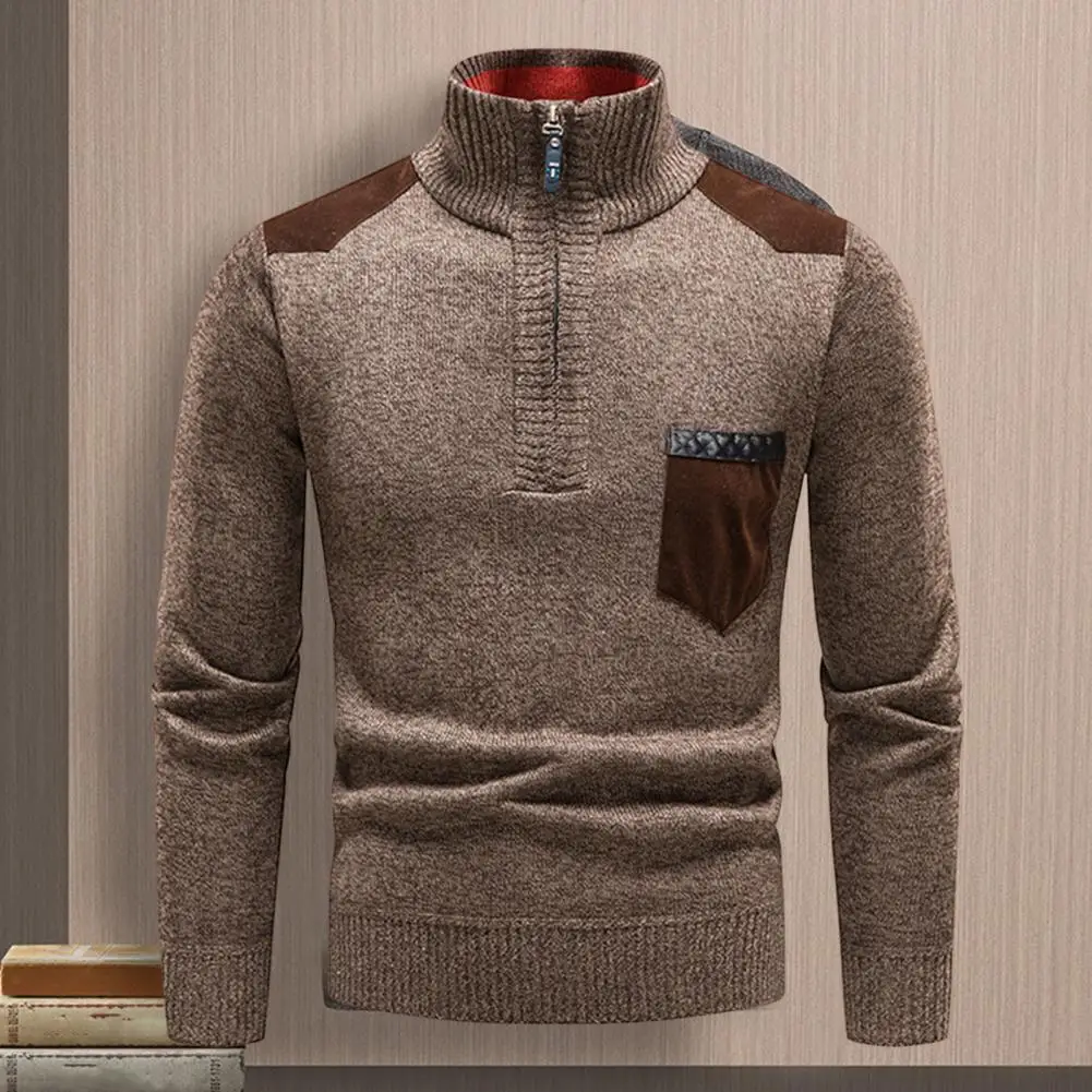 

Зимний свитер с воротником средней длины, мягкий пуловер, теплый Эластичный весенний свитер, весенний свитер для повседневной носки