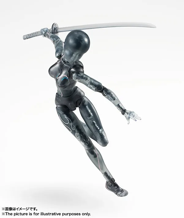 Экшн-фигурка черная ограниченная 15 см подвижная мультяшная живопись эскиз