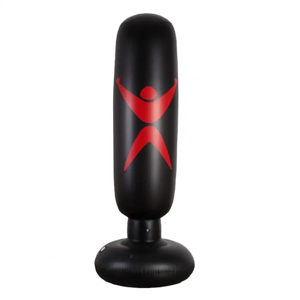 

Inflatable Punching Bag Widen Bottom Base Releases Stress PVC 160cm Training Fitness Vertical Boxing Bag for Workout