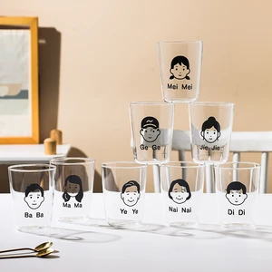High Temperature Resistant Glass Parent-child Cup Family Heat-resistant Explosion-proof Water Cup Special Family Water Cup Set