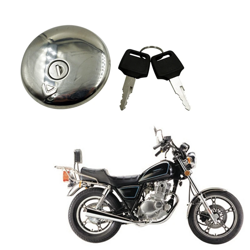 

Motorcycle Fuel Gas Tank Cap Cover With 2 Keys For Suzuki GN250 GN125 GN 125 250