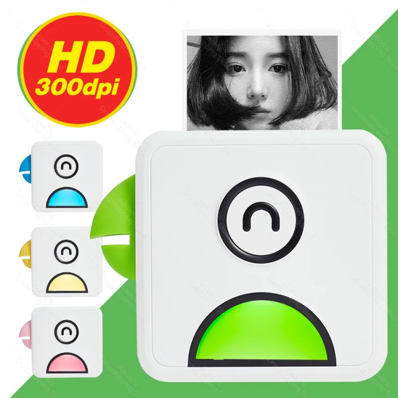 

Карманный термопринтер Poooli L2, миниатюрный Bluetooth-принтер 300DPI для чеков, фотографий, этикеток, наклейка с бесплатным приложением