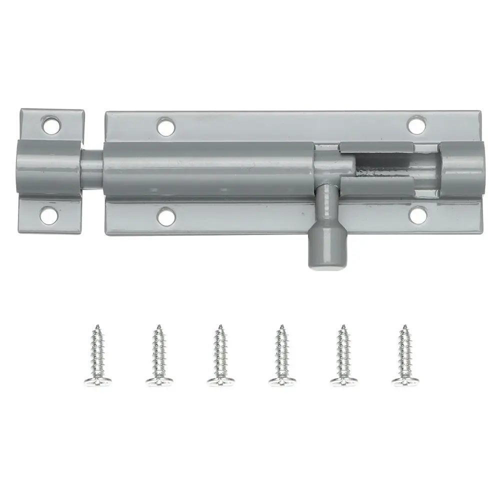 

2-8" Heavy Duty Large Garden Gate Shed Sliding Door Tower Bolt Latch Catch Home Hardware Black and Silver