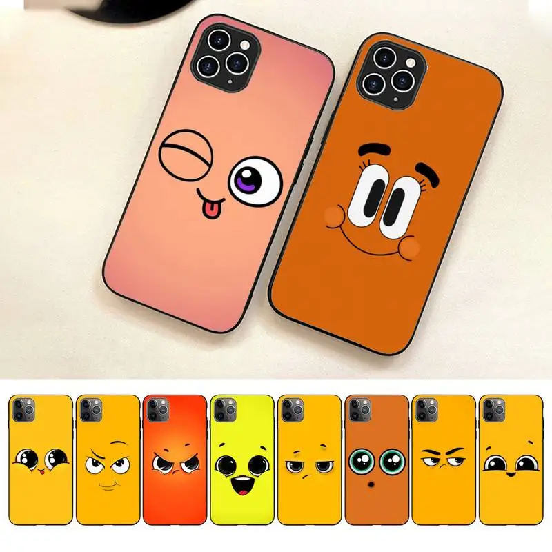 

Cute Face Phone Case For Iphone 7 8 Plus X Xr Xs 11 12 13 14 Se2020 Mini Pro Max Case