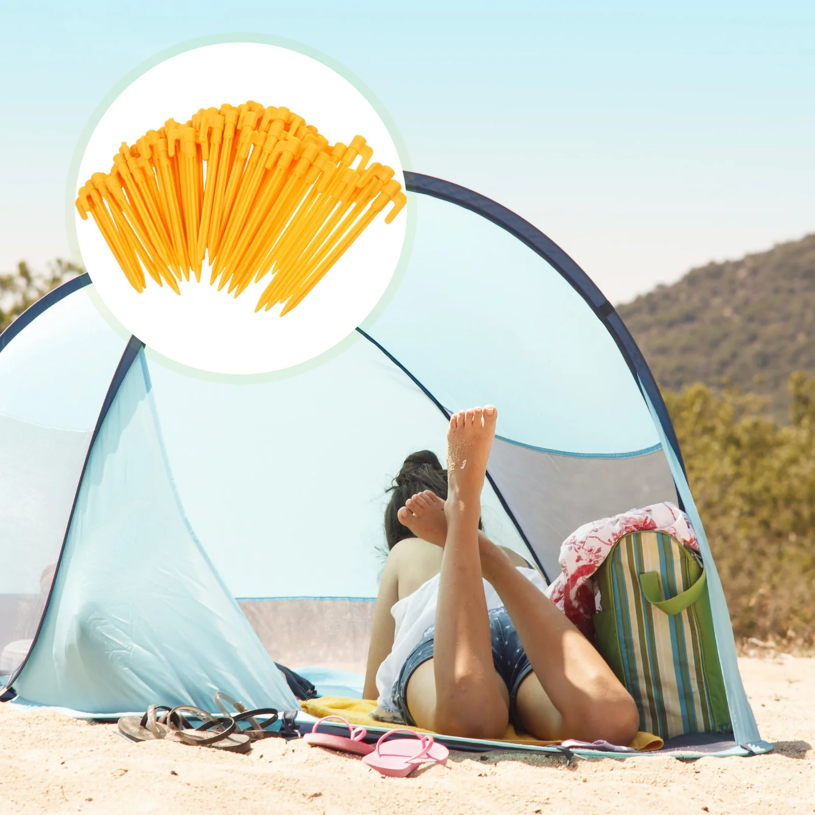 50 шт. уличная палатка надувная для кемпинга пластиковые гвозди аксессуары