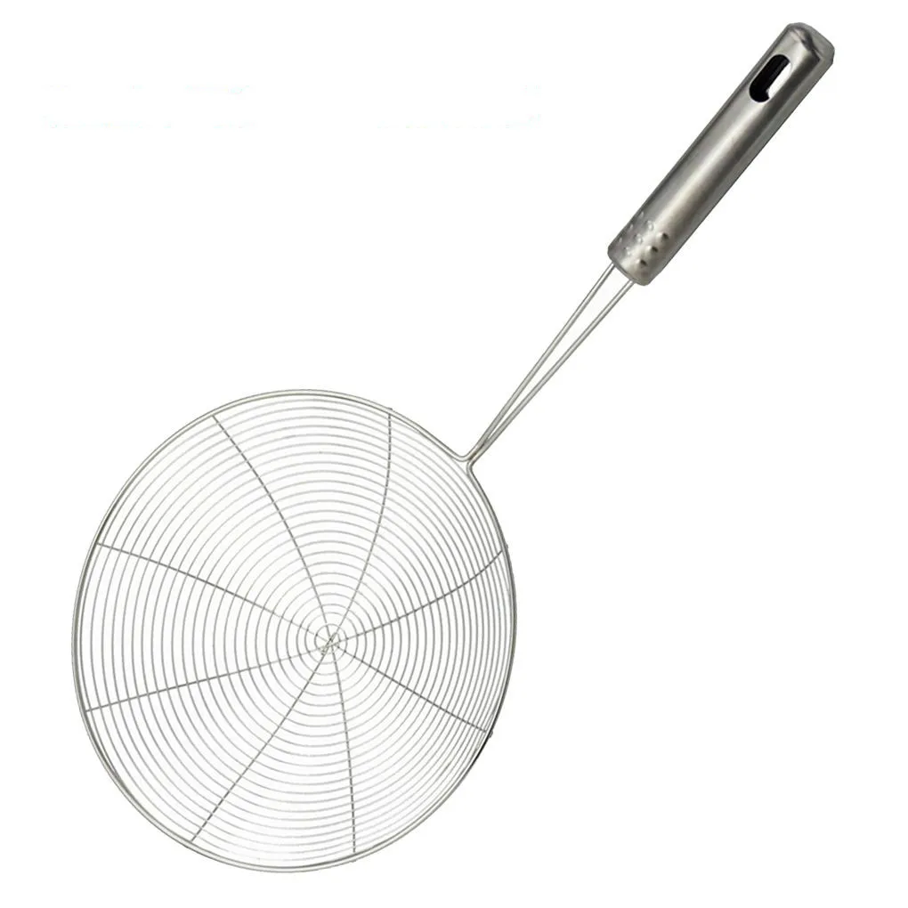 

Solid Spider Strainer Skimmer Ladle Stainless Steel Kitchen Utensil Tool French Fries Fish Frying Utensil