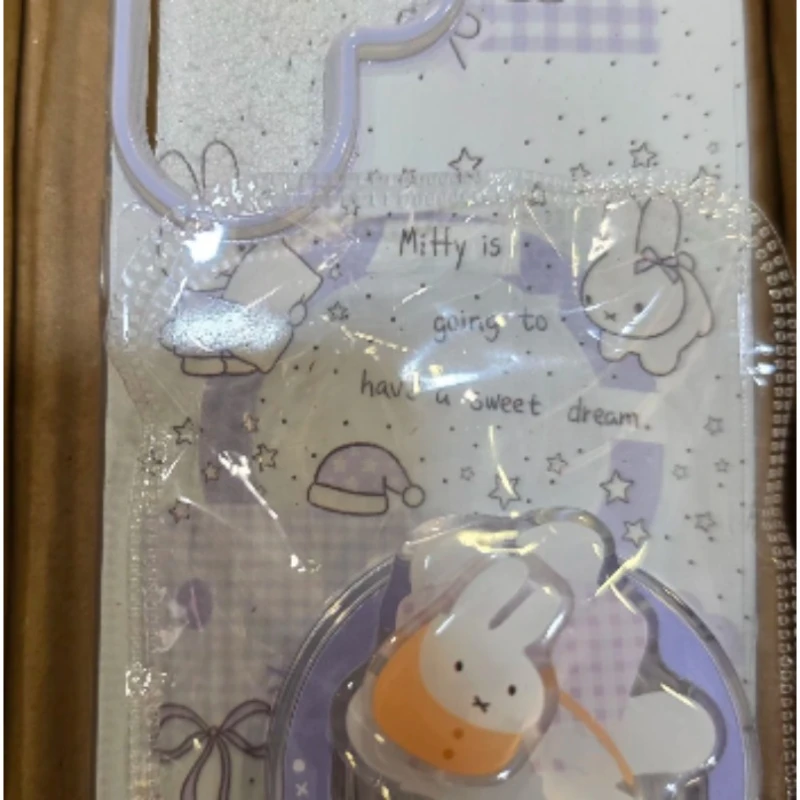 Фото Милый магнитный чехол-подставка Miffy для Samsung Galaxy S25 Ultra S24 S23 Plus S22, противоударный, с дизайном кролика в стиле рюкзака для чтения №5