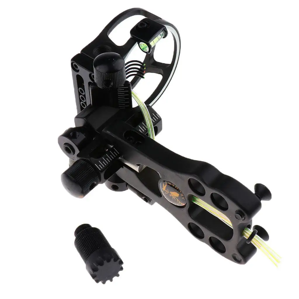 

Compound Bow Archery Sight 5 Pin with Adjustable LED Sight Light