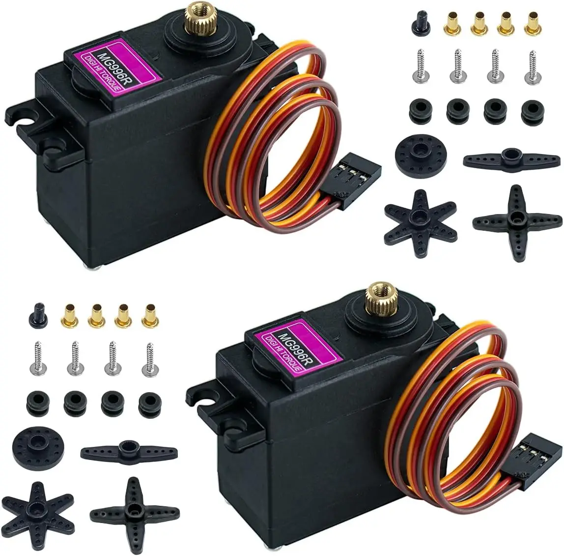 

2/4pcs 13kg Metal Servos MG996 MG996R Mini Servo for Arduino Metal Gear Motor for Robot Car RC Helicopter Boat Diy Toys