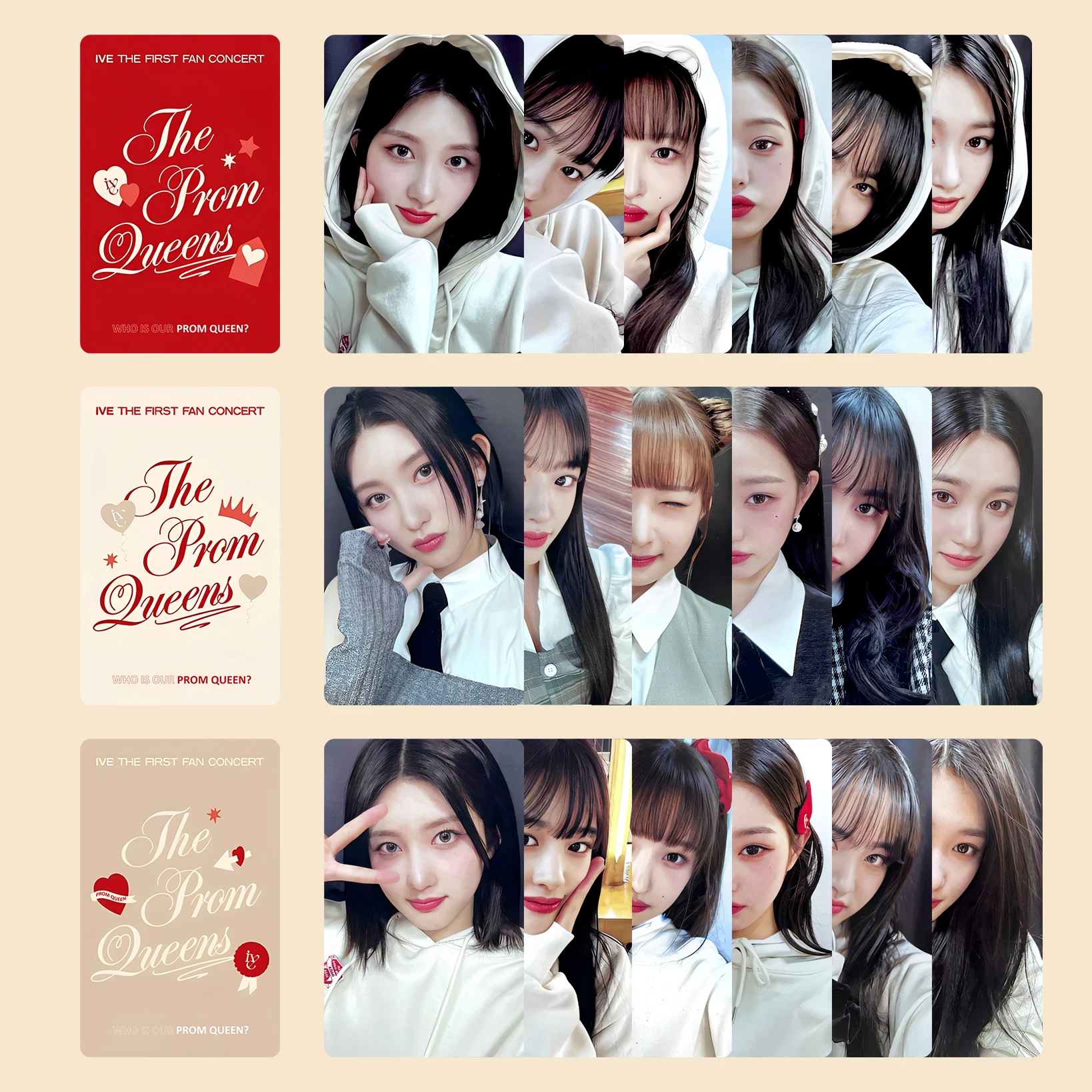 Фото Концерт для девушек IVE Group Fu, фиксированная маленькая карточка, Wonyoung Yujin ei, gaeuль, LIZ Leeseo №3