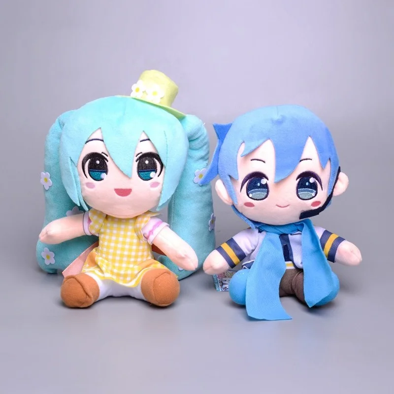 

Japanese Cartoons Animation Lovely Soft Cute Broadcaster Male Hatsune SUNFLOWER Female Hatsune Plush Doll Children Doll