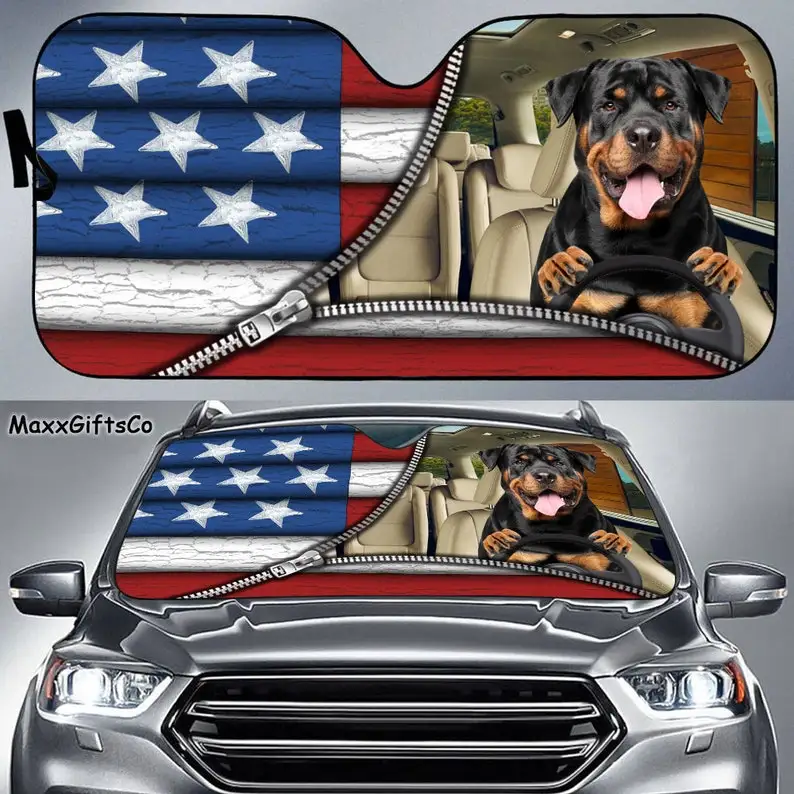 

Автомобильный солнцезащитный козырек Rottweiler, солнцезащитный козырек для собак, автомобильные аксессуары для собак, украшение автомобиля, п...