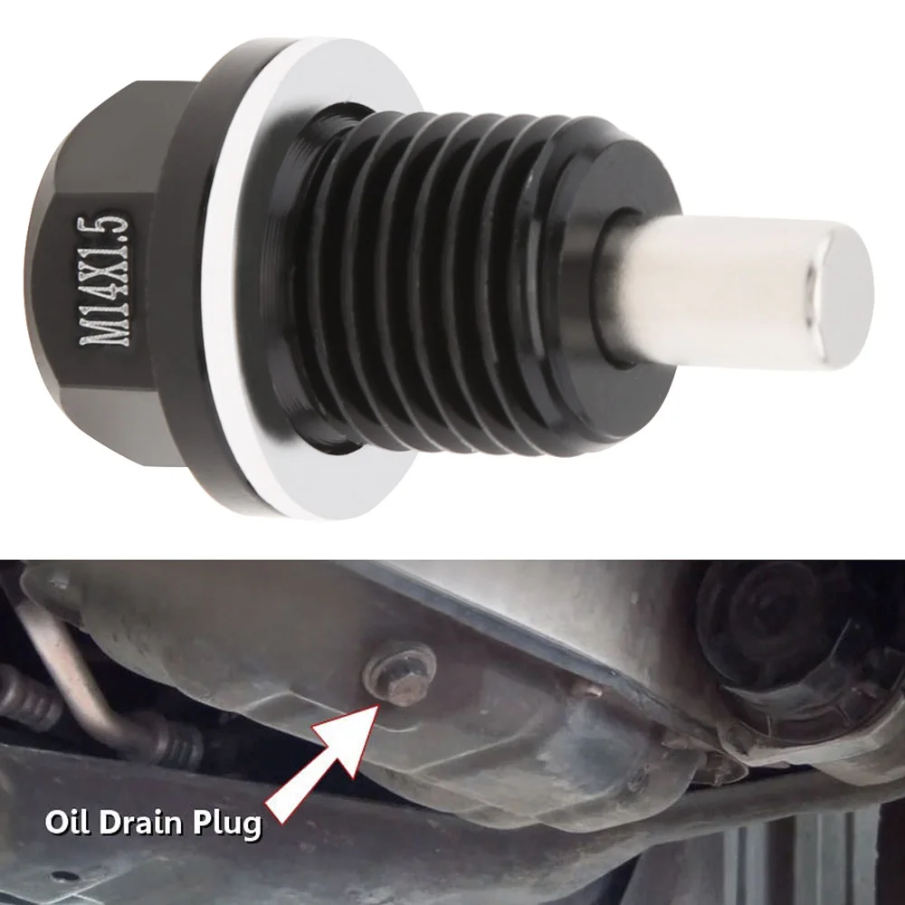 Алюминиевая магнитная сливная пробка M14 x 1 5 подходит для Honda/Ford/Hyundai с прокладкой