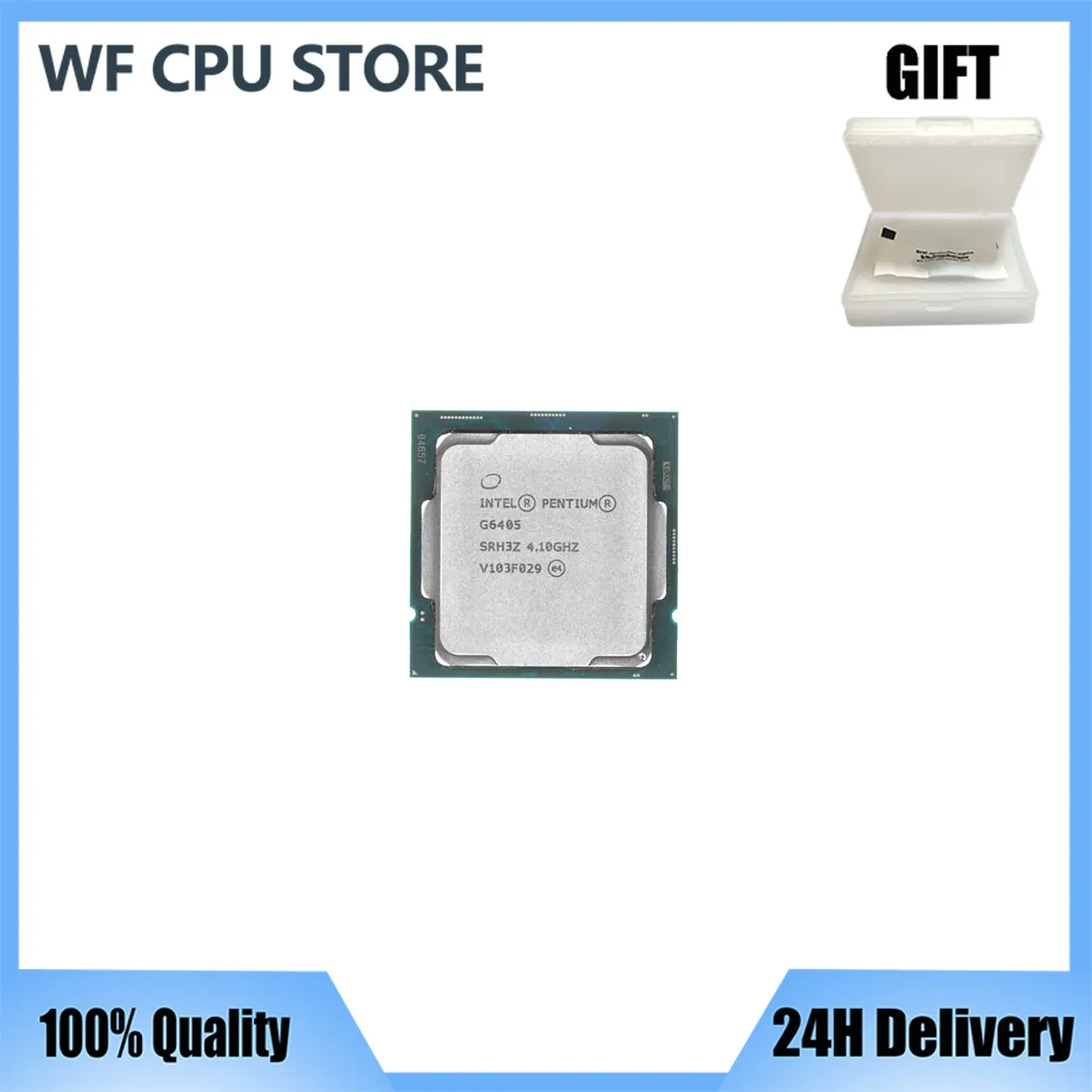 

Intel Pentium G6405 4.1 GHz Dual-Core Quad Thread CPU Processor 4M 58W LGA 1200