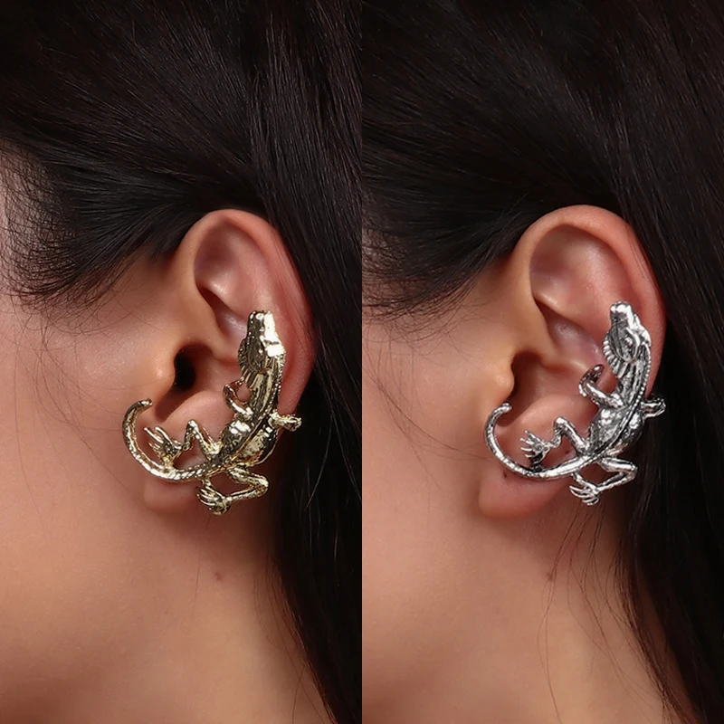 

1pc Bohemian Piercing Antique Brass Ear Cuff Wrap Stud Clip Earrings For Women Men Unisex Trendy Earrings Jewelry Bijoux
