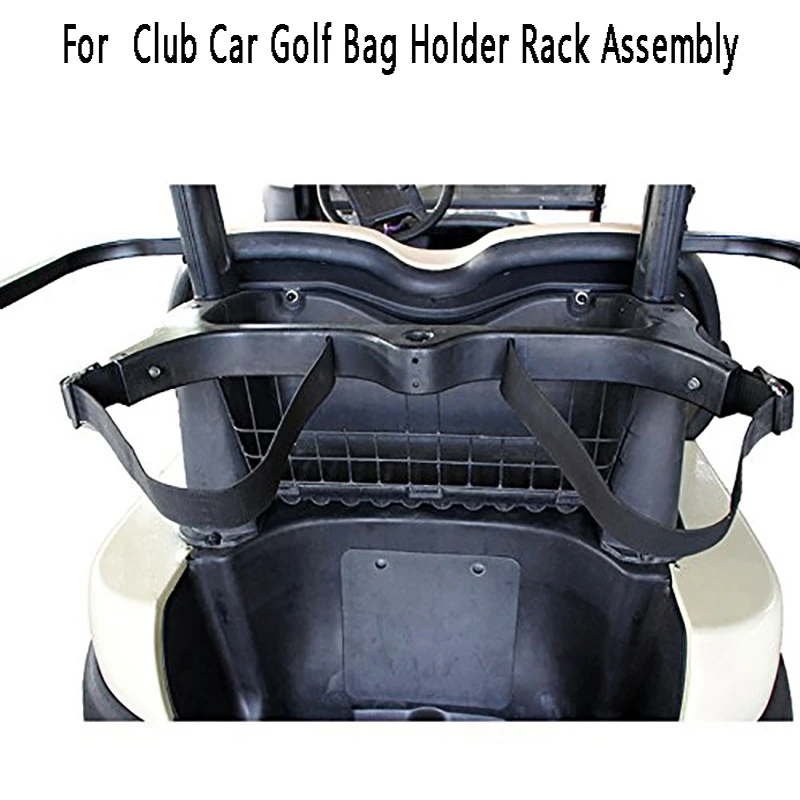 

Golf Bag Holder Bracket Attachment Cart Rear Seat For EZGO Club Car Yamaha Golf Bag Holder Rack Assembly