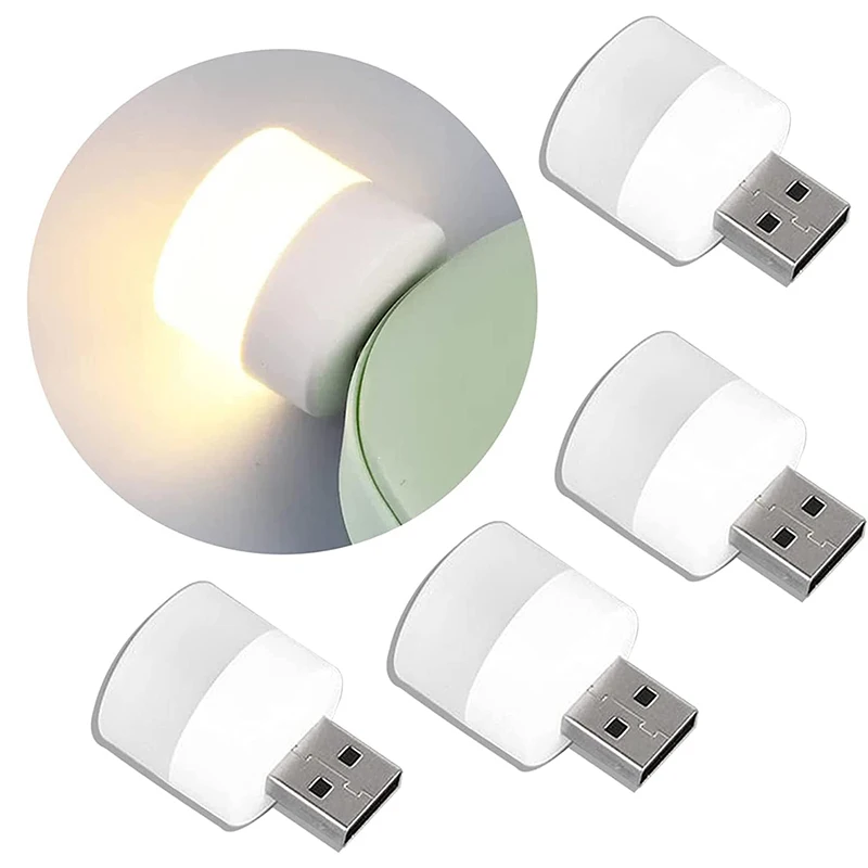 

Миниатюрная Светодиодная лампа с подключением к USB-порту, компактный светильник для спальни, ванной, детской комнаты, прихожей, кухни, автом...