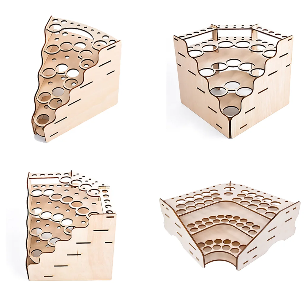Деревянная стойка для инструментов подставка кистей рисования чернилами