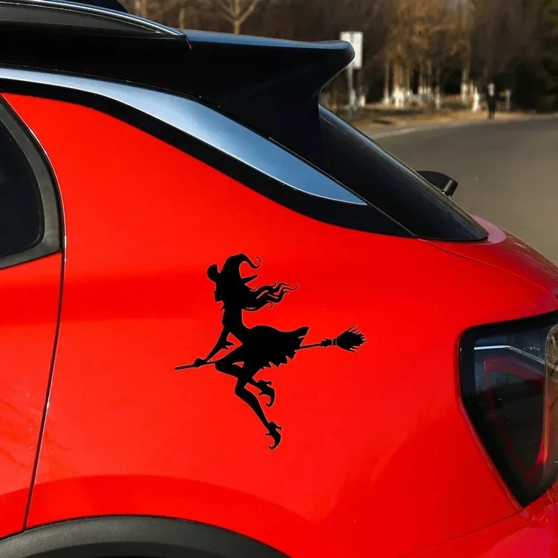 Высекающая виниловая наклейка автомобильная ведьма водонепроницаемые