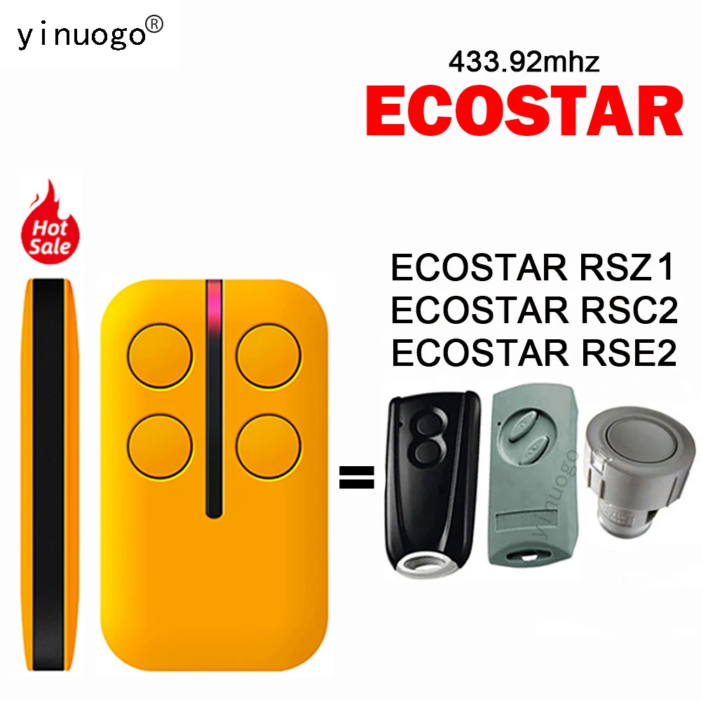 

Для ECOSTAR REZ1 RSC2 RSE2 Пульт дистанционного управления для гаражных ворот 433,92 МГц 4 кнопки ECOSTAR Пульт дистанционного управления для открывания во...